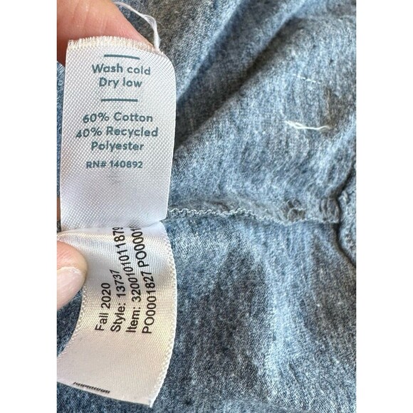 Marine Layer Men's Re-Spun Saddle Hem Pocket Tee Heather Blue Neps Large EUC - Picture 8 of 8